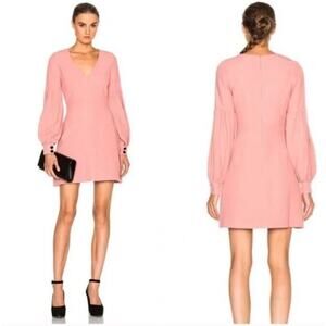 Alexis Sz L Ellena Dress Long Billow Sleeves Light Pink